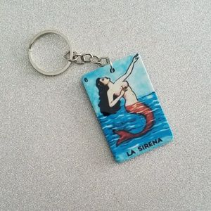 La Sirena Loteria Keychain